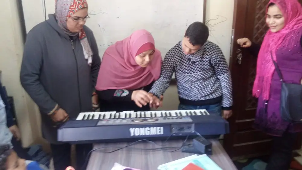 Photograph 24 from: Renewed Creativity: Teaching Music to People with Disabilities