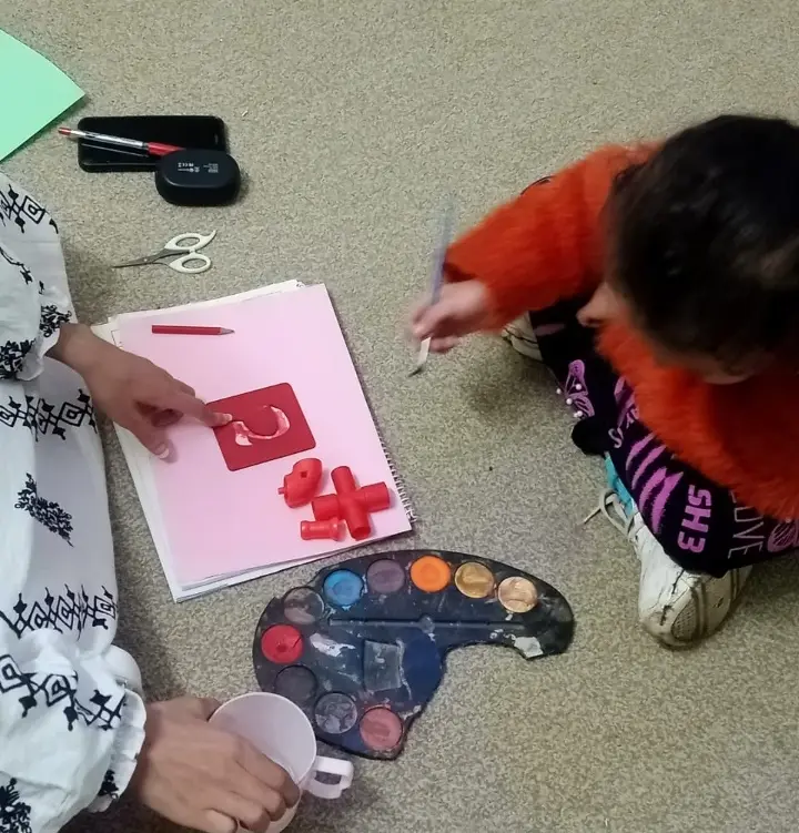 Photograph 5 from: Part of the Pre-Writing Skills Sessions Activity Objectives